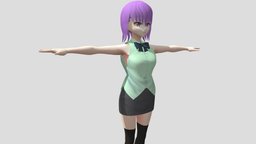 【Anime Character / alex94i60】Hoshino (V2) japan, animegirl, animemodel, anime3d, sleeveless, japanese-style, anime-character, vroid, unity, anime, japanese, noai, alex94i60