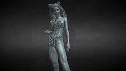 Swamp spirit. 3d printable. anatomy, 3dprintable, dnd, woman, dndcharacter, character, girl, zbrush, fantasy, dust_world