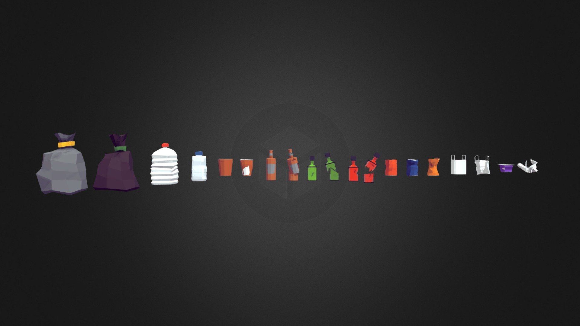 These amazing pack of trash is created in Blender. It has everything you need for your next rocking project!

I hope this 3D model becomes a part of your next great project and If you’re going to purchase this, thanks a lot in advance, you rock! - Trash Low Poly  3D Models - 3D model by anshuman_stark_ 3d model