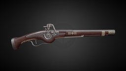 17th century Wheellock Pistol [Animated] knights, medieval, historical, guard, firearm, renaissance, pistol, cuirass, cavalry, wheellock, blackpowder, early-modern, reiter, muzzleloader