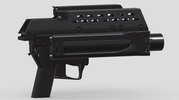 H&K AG36 Grenade Launcher rifle, grenade, assault, high, soldier, revolver, army, handgun, carbine, generic, semi, long, submachine, defense, equipment, firearm, vr, bullpup, ar, firearms, automatic, machine, battle, pistol, sniper, launcher, personal, semi-automatic, weapon, asset, game, 3d, low, poly, military, shotgun, gun, gear, war, "light", "multiple-barrel"