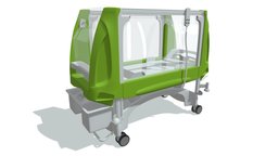 Pediatric Medical Hospital Bed bed, baby, kid, child, crib, equipment, hospital, medicine, nursery, maternity, infant, newborn, natal, pediatric, prenatal, incubator, medical, neonatal, premature