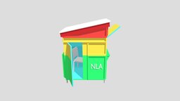 Ghanaian Lotto Kiosk (Single Room) local, architecture, house, building, environment