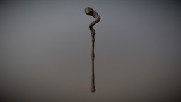 Gnarled Wooden Staff diablo, wooden, cain, storm, staff, heroes, print, the, printable, cosplay, deckard, gnarled, printability, 3d, wood, of