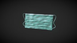 Face Mask Low Poly doctor, medical_model, medicalart, medical_history, medical-equipment, medicaleducation, medical-illustration, medical, medical-education