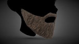 Facial Hair Cards Style 2 hair, warrior, viking, realtime, barber, beard, facial, cards, wig, haircut, hairstyle, character, game, lowpoly, man, human, male, stubble, realtimecharacter