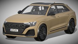 Audi Q8 2024 wheel, modern, wheels, suv, european, drive, audi, urban, speed, family, germany, realistic, rs, comfort, crossover, contemporary, q8, prestige, progressive, 2024, vehicle, design, car, sport, sq8, rsq8