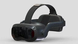 HTC Vive Focus 3 Headset PBR Realistic virtual, headset, pro, device, games, goggles, system, reality, equipment, headphones, vr, ar, htc, controller, glasses, station, 3, focus, pre, devices, glass, asset, game, 3d, helmet, low, poly, technology, video, gear, osmos
