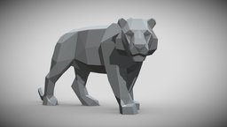 Tiger metal tiger, paper, wild, papercraft, welding, pepakura, low-poly-model, lowpolymodel, papermodel, lowpoly, model, car, borisklimov, unfolder