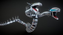 Cyber Twin Dragon (Yugioh) heads, card, cyber, twin, snake, yugioh, patreon, patron, 3d, 3dsmax, texture, monster, dragon