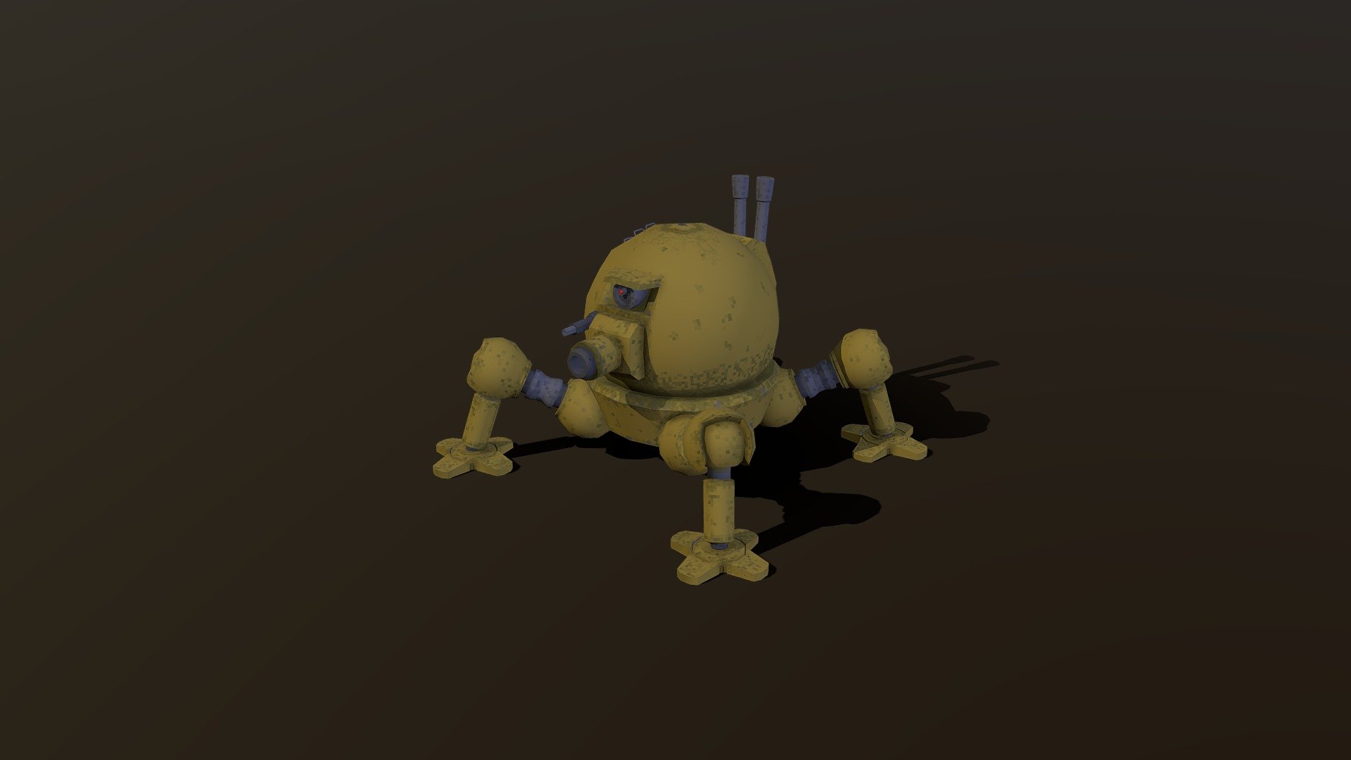 Low poly walking round tank. It walks ! it shoots ! It round !

First try at low poly pixel art style for a strategy game prototype - LowPoly Walker Tank - Download Free 3D model by Anfossi Valentin (@lebiff) 3d model
