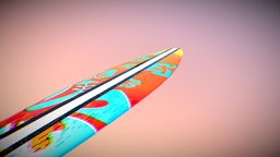 Surf Table flower, table, props, hawaii, surf, substancepainter, substance, kowabunga