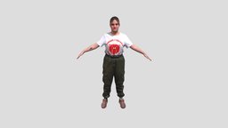 Cleaned APose Scan Blossom Sharp body, anatomy, clean, woman, cleaned, apose, 3d, texture, scan, female