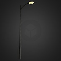 Street Light lamp, virtual, post, reality, rift, oculus, vr, streetlight, dk2, lamppost, substancepainter2, substancepainter, architecture, blender, street, ghost, light, horror