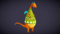 Dragon Cartoon sweater, cartoon, dragon, grandmas