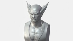 Heihachi Bust for 3D Printing stl, sculpt, anatomy, japan, figure, muscle, 3dprintable, figurine, 3dprinting, realistic, realism, tekken, namco, sculptures, attractive, streetfighter, chunli, bandai, mishima, tekken7, 3dprintable-3d-printing, character, 3dprint, game, lowpoly, bust, stylized, street, highpoly, heihachi, tatue, streetfighter6, tekken8, sf6