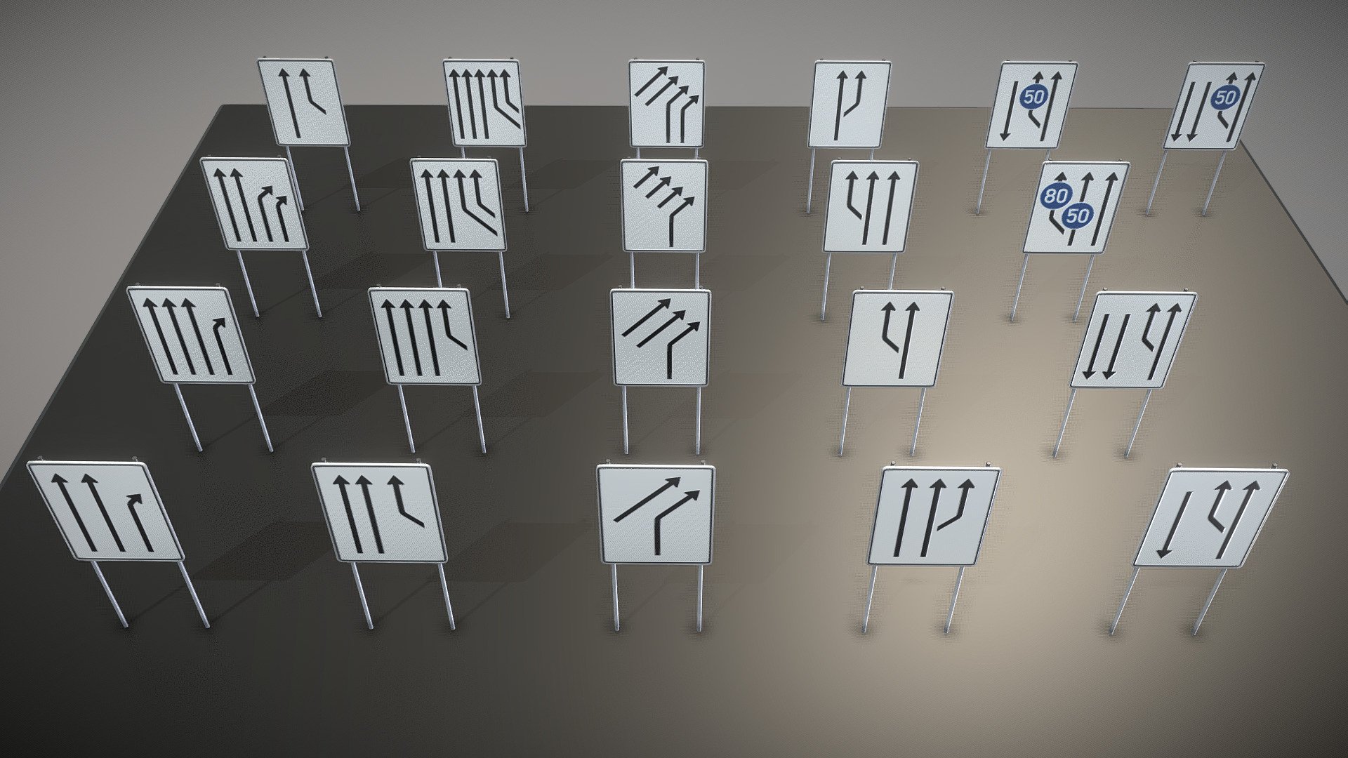 Trennungs, Aufweitungs und Zusammenfuehrungs-Tafeln.

 - Trennungs Aufweitungs Zusammenfuehrungs-Tafeln - Buy Royalty Free 3D model by VIS-All-3D (@VIS-All) 3d model