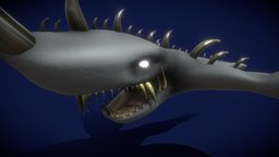 Mutant Whale mutant, fbx, whale, cartoon, blender, blender3d, creature, stylized, monster, animated, 3dmodel, fantasy, rigged
