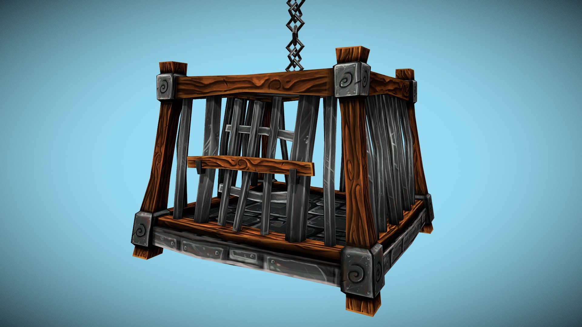 I made a cage for monkeys. It's for a game called stressjam wich is a vr game made to help people to learn to controll their stress. Its being made by Jamzone and im an intern there 3d model
