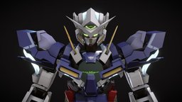 GN-001 GUNDAM EXIA(open hatch) japan, mechanical, mecha, giantrobot, weapon, maya, art, technology, animation, gundam, anime, robot, space, 3d-character, japanese