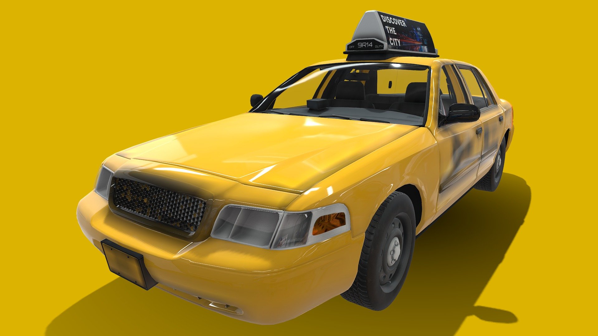 Downtown Taxi - Buy Royalty Free 3D model by yankobe (@yankobe.do) 3d model