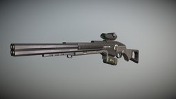 Scifi ShotGun hard, substancepainter, weapon, military, sci-fi, hardsurface, shotgun, gun