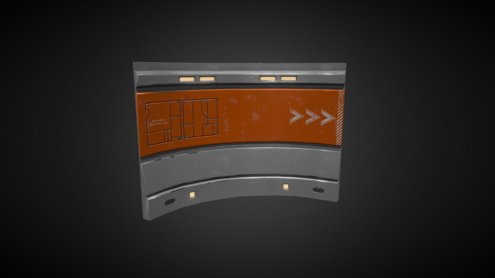 Sci-Fi Wall Part Corner - Sci-Fi Wall Part Corner - 3D model by Methexis Studios (@methexistudios) 3d model