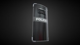 Ballistic Shield police, warrior, vintage, melee, shields, swat, ballistic, substancepainter, substance, weapon