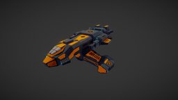 Assault Frigate fiction, assault, craft, homeworld, frigate, substancepainter, substance, scifi, ship, fantasy, space