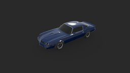 78 Chevrolet Camaro gaming, bugbear, flatout, blender, zmodeler2, flatoutjoint