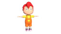 Cartoon Kid Character body, toon, little, baby, kid, boy, people, child, young, skinny, sweet, cartoons, character, cartoon, man, animation, human, funny, skin