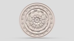 Classic Ceiling Medallion 50 kit, room, exterior, element, ceiling, architectural, ornament, molding, cornice, classic, medallion, gothic, bash, decor, corbel, details, rosette, classical, kitbash, finishes, pilaster, cartouche, acanthus, 3d, design, house, home, decoration, interior, temple