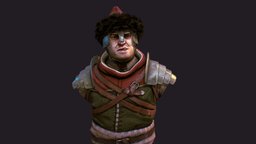 Medieval warrior bust warrior, medieval, witcher, pavlovskis, character, bust