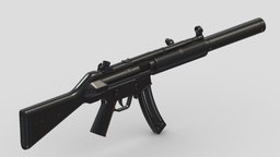 German Sport Guns GSG-5 rifle, grenade, assault, high, soldier, revolver, army, handgun, carbine, generic, semi, long, submachine, defense, equipment, firearm, vr, bullpup, ar, firearms, automatic, machine, battle, pistol, sniper, launcher, personal, semi-automatic, weapon, asset, game, 3d, low, poly, military, shotgun, gun, gear, war, "light", "multiple-barrel"