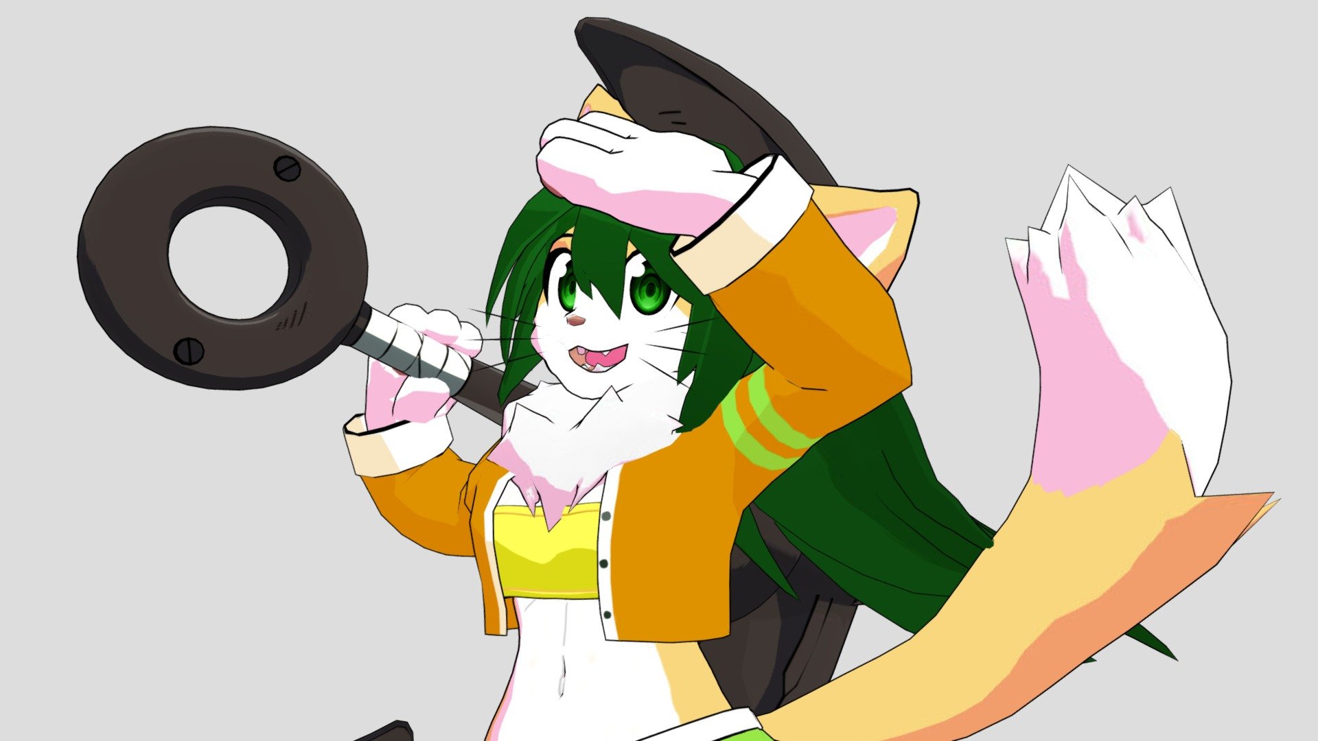Custom 3d model for SollyzSundyz on twitter! (NSFW Warning)

As it's a commission model, it will not be for download 

Check out my twitter duustedchesto for more of my work!

Pupil texture and weapon are by Arcsystemworks (GGST) - Sundyz - 3D model by Duust 3d model
