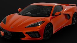 Chevrolet Corvette C8 Stingray corvette, stingray, realistic, c8, free