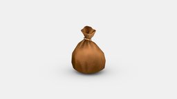 Cartoon Money Bag us, money, bag, wallet, thief, dollar, bank, purse, robber, moneybag, lowpolymodel
