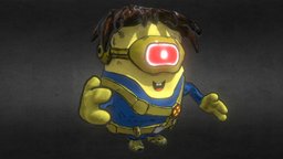 Cartoon Cyclops minion, cartoony, cyclops, minions, cartooncharacter, cartoon