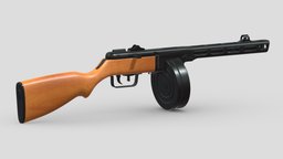 PPSh-41 High-poly Subdivision rifle, grenade, assault, high, soldier, revolver, army, handgun, carbine, generic, semi, long, submachine, defense, equipment, firearm, vr, bullpup, ar, firearms, automatic, machine, battle, pistol, sniper, launcher, personal, semi-automatic, weapon, asset, game, 3d, low, poly, military, shotgun, gun, gear, war, "light", "multiple-barrel"
