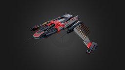 Hussar Cruiser battleship, starship, spacecraft, vessel, rts, asset, military, sci-fi, space, spaceship
