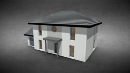 Villa villa, modernhouse, low-poly-model, noia, low-poly, lowpoly, house, workshop
