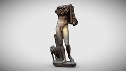 Meleager archeology, greek, god, statue, religion, mythology, photogrammetry, 3dscan, sculpture, history, noai