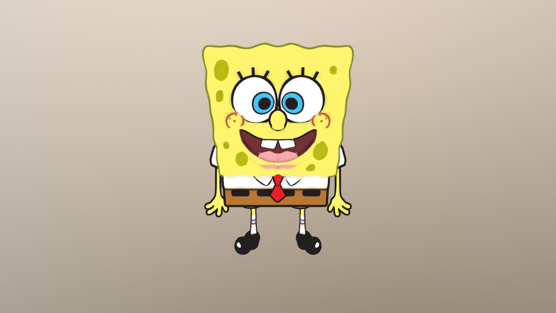 walking on the beach doo doo doo doo - Spongebob - 3D model by timeforrick 3d model