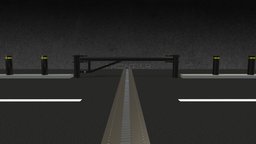 Frontier Pitts Terra Lunar 180 Bollard & Beam gate, lunar, crash, joint, frontier, terra, beam, expansion, bollard, tested, pitts, iwa14, bridge