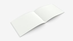 Brochure guide book 05 open office, template, paper, cover, open, layout, mockup, page, document, advertising, brochure, write, booklet, blank, close, leaflet, book, 3d, pbr