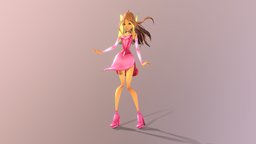 Flora (Magic Winx) flora, club, metasequoia, mmd, pmx, winx, myart, mcchipyart, winxclub, winxflora