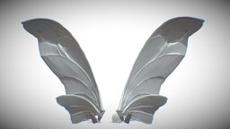wing mothra stl, godzilla, mothra, 3dprint, wing, godzilla2019, mothra2019, godzilla-king-of-the-monsters, godzillavskong, godzilla2021