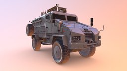 Kirpi Mrap  (Lowpoly + Free 3d Model) unreal, turkish, mrap, bmc, unity, game, 3d, 3dsmax, pbr, military, car, kirpi