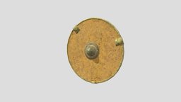 Round Shield Brown armor, armour, protection, roman, shield