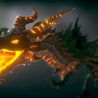 "Deathwing" Alduin Revisited warcraft, wyvern, bethesda, boss, fire, skyrim, retexture, worldofwarcraft, alduin, deathwing, johnskyrim, dragon, wow
